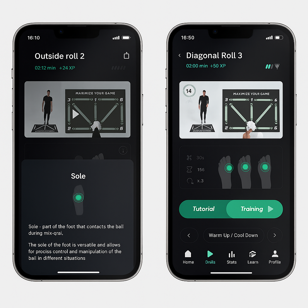 Elite Mat – The Ultimate Football Trainer with App